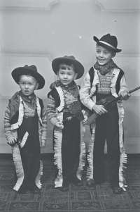 Portrait of three young boys