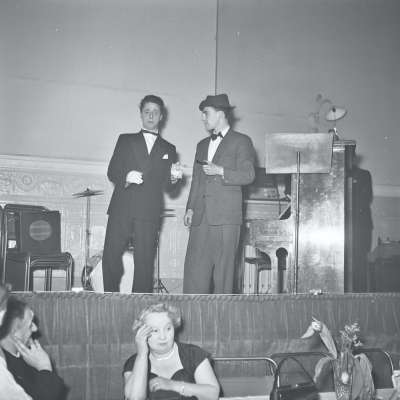 Portrait of performers on stage
