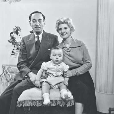 Portrait of a couple with a baby