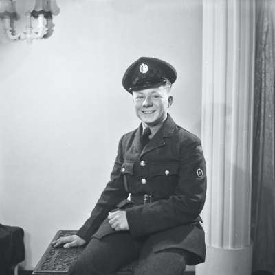 Portrait of a young man in uniform