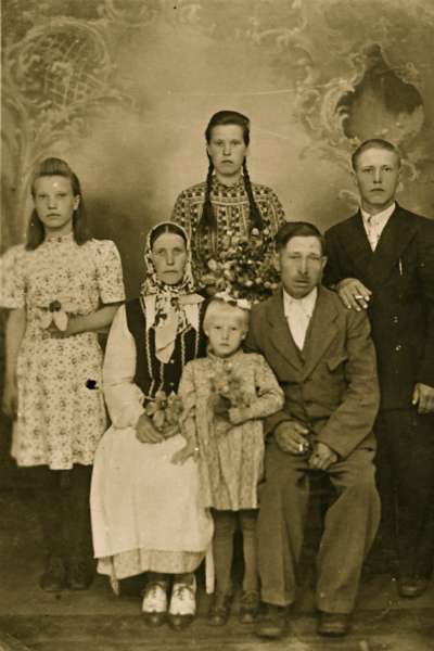 Portrait of a family group