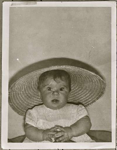 Portrait of a baby in hat