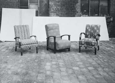 Three Patterned Armchairs