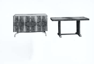 Sideboard and Table, Edited/Masked