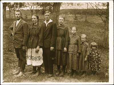 Portrait of Ukrainian family group