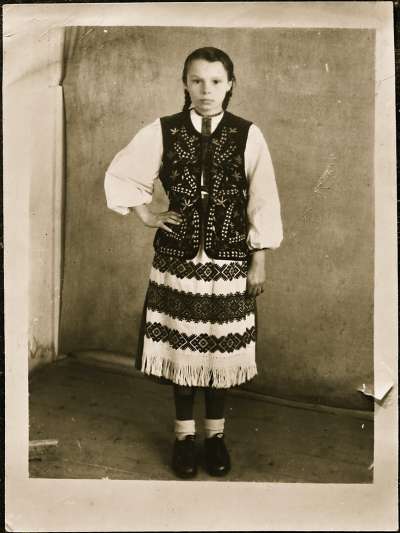 Young girl in a traditional costume