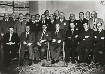 Large group of men