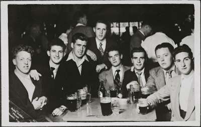 Group of men in pub
