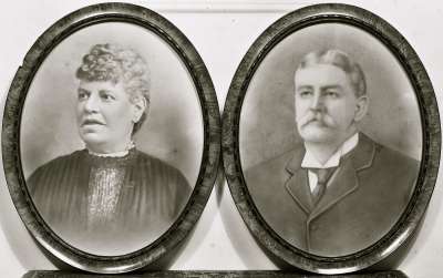 Portraits of man and woman