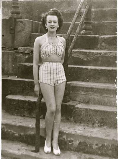 Woman in bathing suit