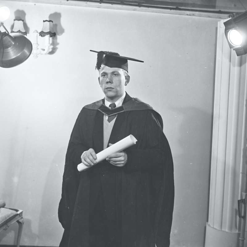 Graduation portrait of a man