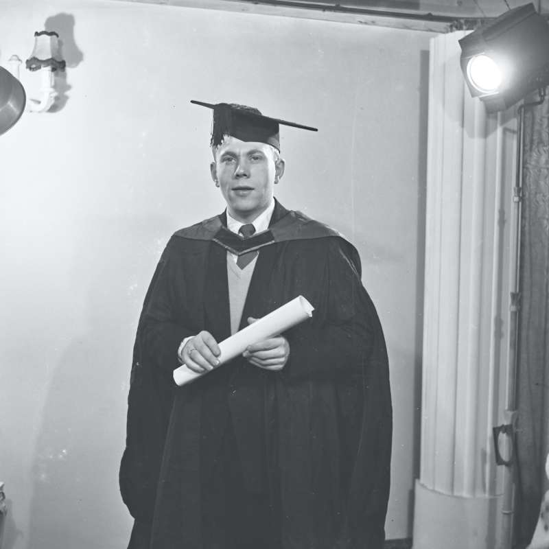 Graduation portrait of a man