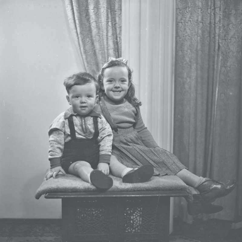 Portrait of two children