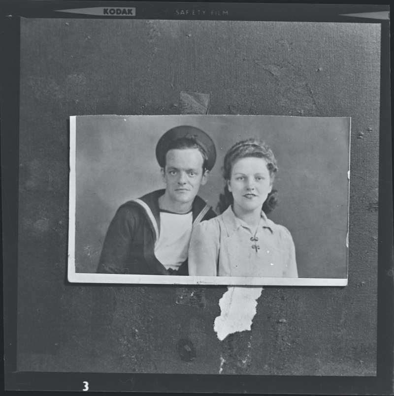 Portrait of a sailor and woman