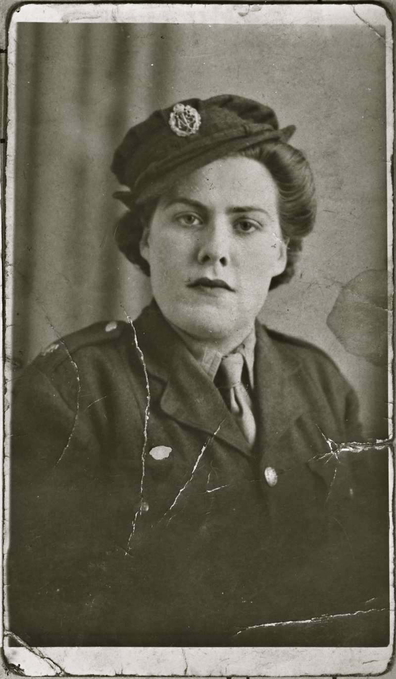 Portrait of a female soldier