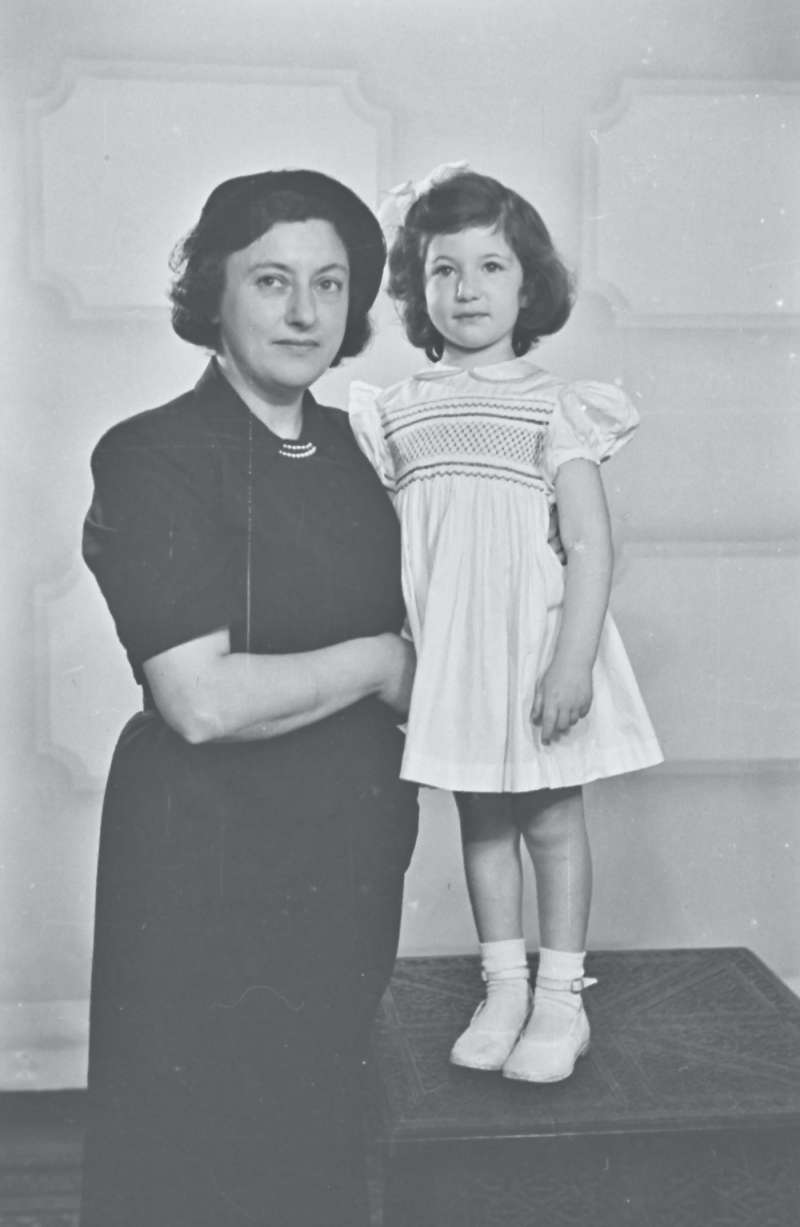 Portrait of a woman and child